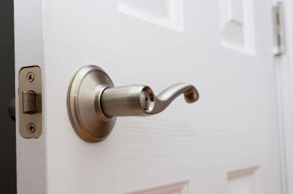 gold lever style door handle