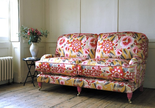 sofa in floral print