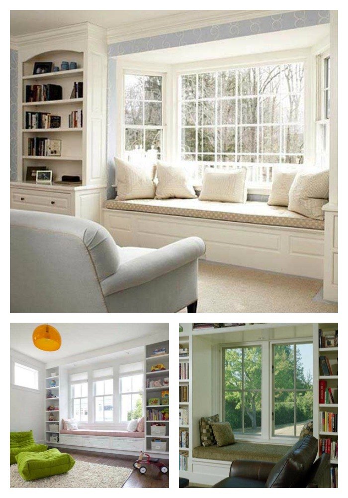 different design ideas for room with a large window