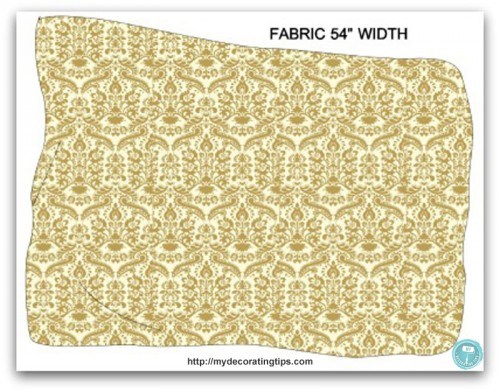 fabric width illustration for drapery yardage calculator 