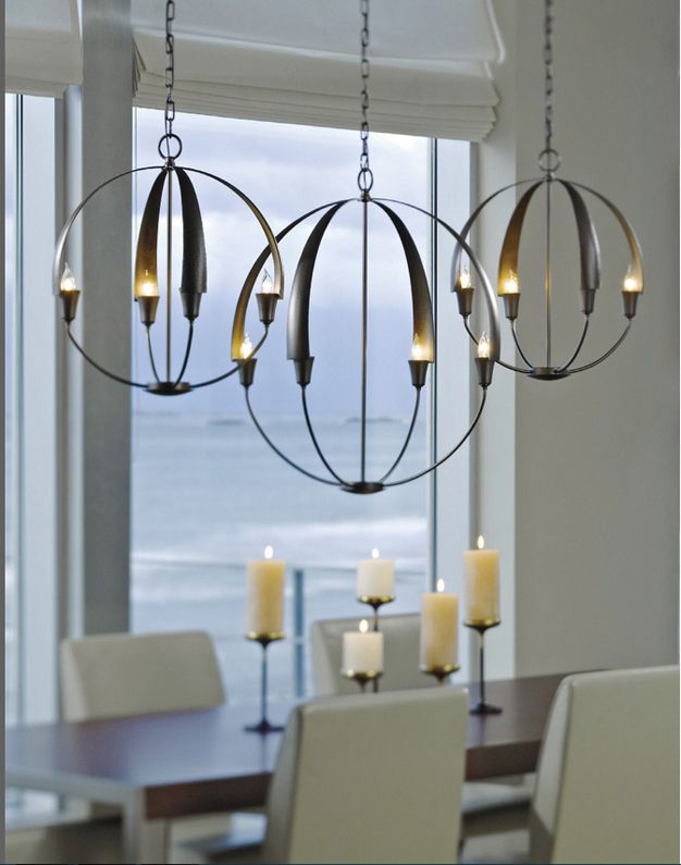 candelabra styled chandelier in a dining room