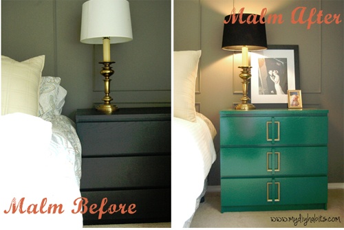 before and after image of a malm