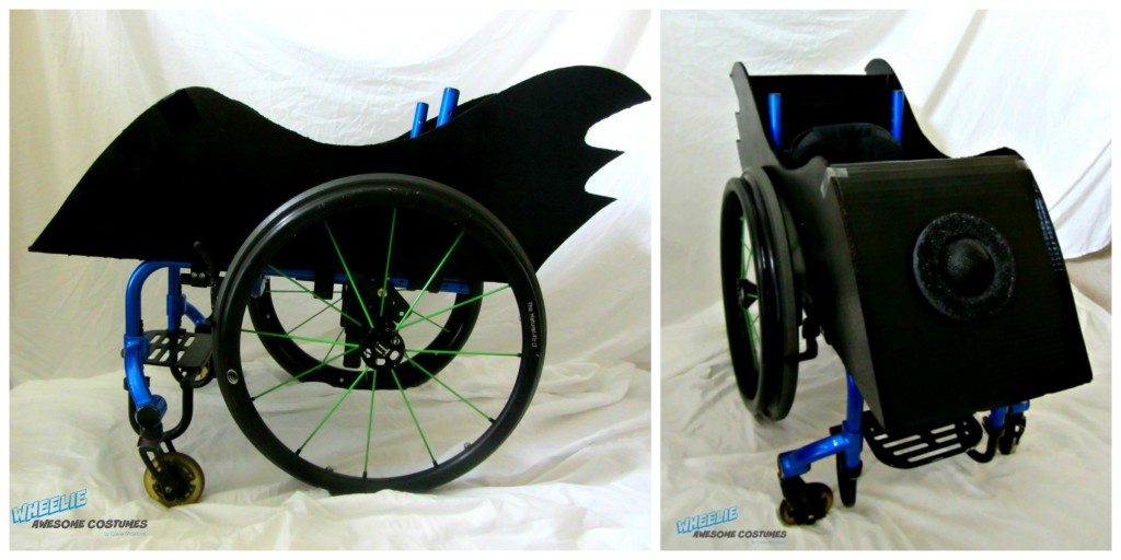 batman Halloween costume for kid's wheelchair 