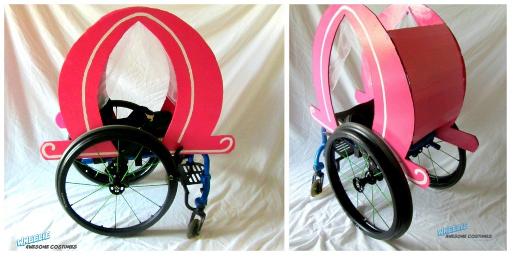 pink carriage design for wheelchair collage