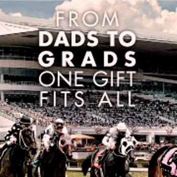 it says "from dads to grads one gift fits all"