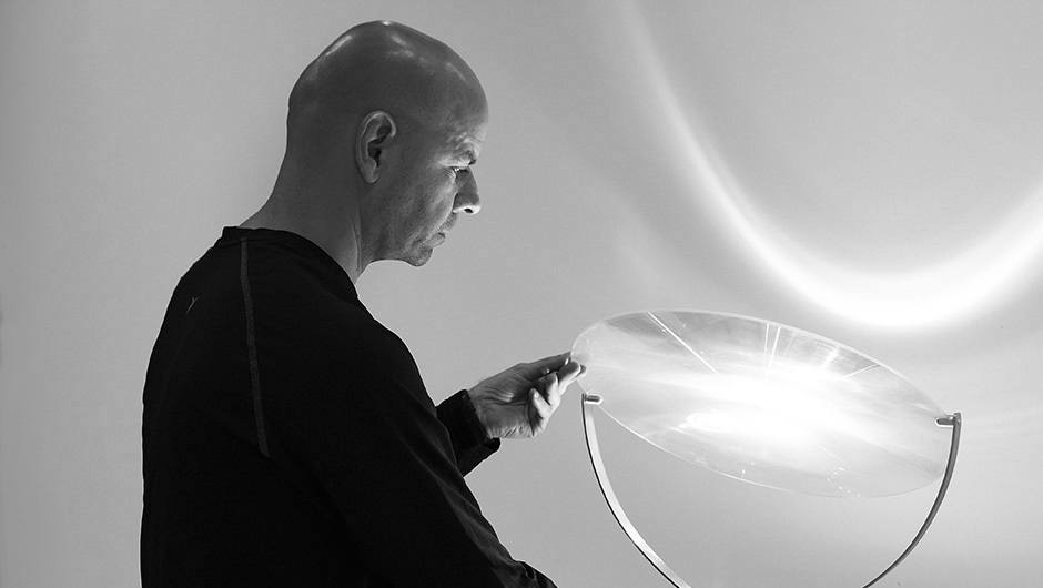 Pablo Pardo designing the lantern