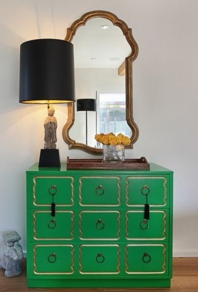 Green decorating ideas, use green furniture