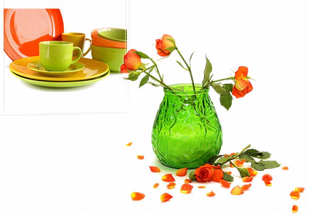 orange and green decorating ideas 