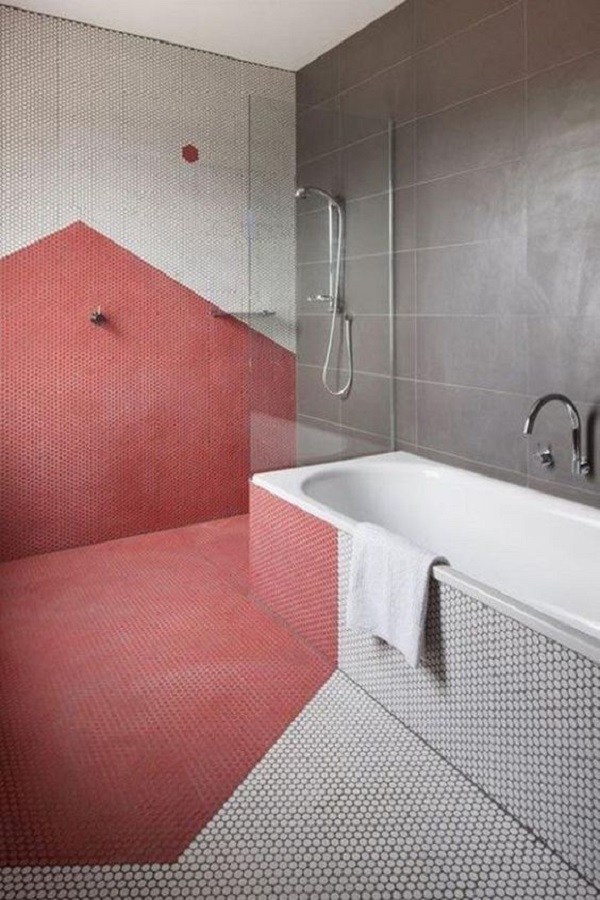 Top Bathroom Tiles Trends And Ideas, Loft Adriatic Mist Penny Round Glass Tile