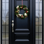 black front door