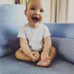 baby and performance fabric sofa