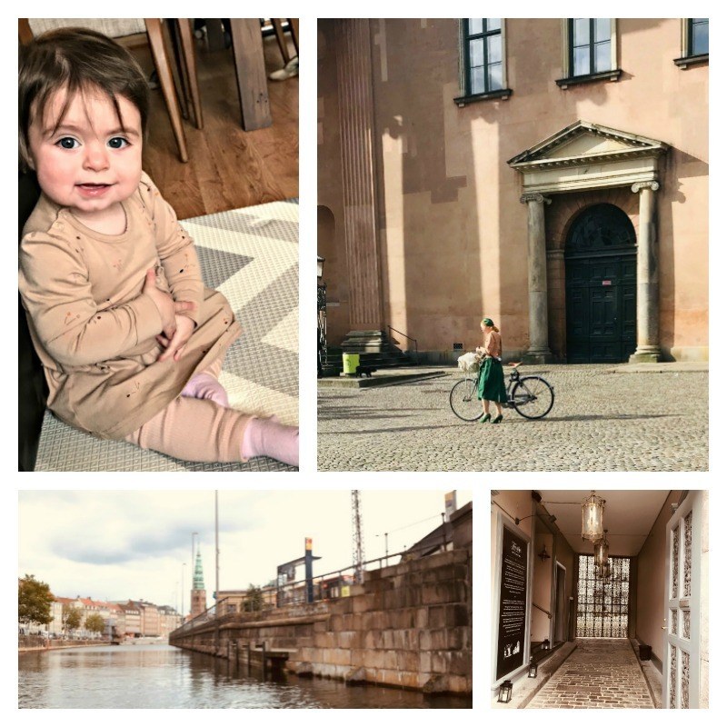 photos of Copenhagen sites and the baby, Denmark 